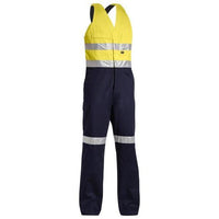 Bisley Taped HiVis Mens Action Back Overall - BAB0359T-Queensland Workwear Supplies