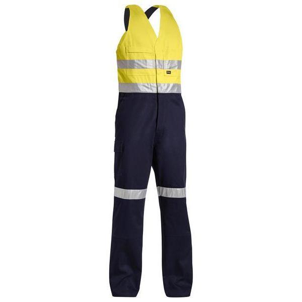 Bisley Taped HiVis Mens Action Back Overall - BAB0359T-Queensland Workwear Supplies