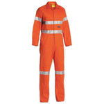Bisley Taped HiVis Mens Drill Coverall - BC607T8-Queensland Workwear Supplies