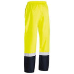 Bisley Taped HiVis Mens Rain Shell Pants - BP6965T-Queensland Workwear Supplies