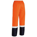 Bisley Taped HiVis Mens Rain Shell Pants - BP6965T-Queensland Workwear Supplies
