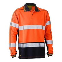 Bisley Taped HiVis Polyester Mesh Mens Polo - BK6219T-Queensland Workwear Supplies