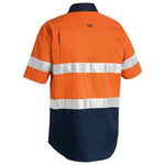 Bisley Taped HiVis Short Sleeve Mens Shirt - BS1896-Queensland Workwear Supplies