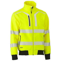 Bisley Taped HiVis Soft Shell Bomber Jacket - BJ6979T
