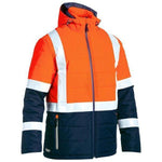 Bisley Taped HiVis Unisex Puffer Jacket - BJ6929HT-Queensland Workwear Supplies