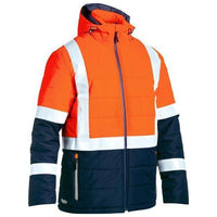 Bisley Taped HiVis Unisex Puffer Jacket - BJ6929HT-Queensland Workwear Supplies