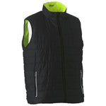 Bisley Taped HiVis Unisex Reversible Puffer Vest - BV0330HT-Queensland Workwear Supplies