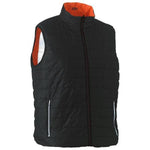 Bisley Taped HiVis Unisex Reversible Puffer Vest - BV0330HT-Queensland Workwear Supplies