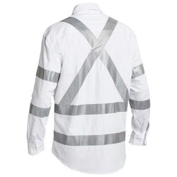 Bisley Taped Night Cotton Long Sleeve Mens Drill Shirt - BS6807T