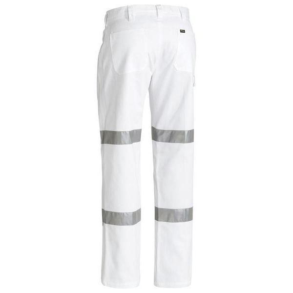 Bisley Taped Night Cotton Mens Drill Pants - BP6808T-Queensland Workwear Supplies