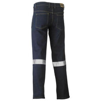 Bisley Taped Rough Rider Stretch Mens Denim Jeans - BP6712T-Queensland Workwear Supplies