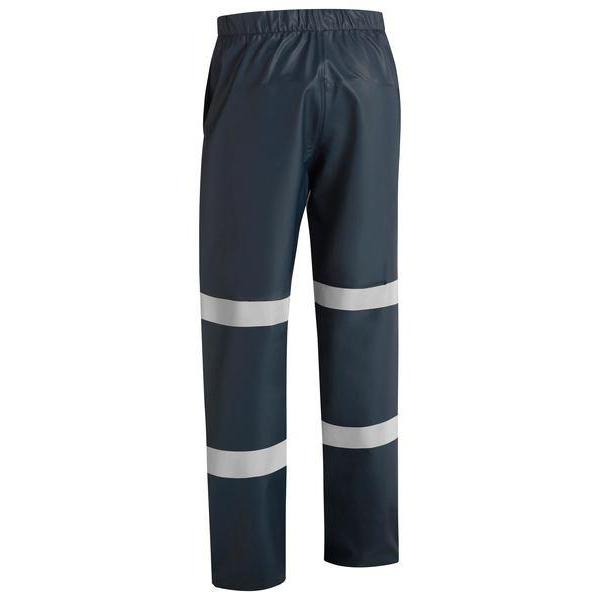 Bisley Taped Stretch PU Mens Rain Pants - BP6936T-Queensland Workwear Supplies