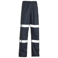 Bisley Taped Stretch PU Mens Rain Pants - BP6936T-Queensland Workwear Supplies