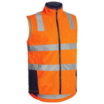 Bisley Taped Unisex Soft Shell Vest - BV0348T-Queensland Workwear Supplies
