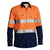 Bisley Taped X-AirFlow HiVis Ripstop 2 Tone Long Sleeve Mens Shirt - BS6415T-Queensland Workwear Supplies