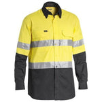 Bisley Taped X-AirFlow HiVis Ripstop 2 Tone Long Sleeve Mens Shirt - BS6415T-Queensland Workwear Supplies
