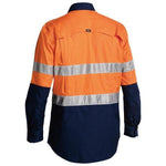 Bisley Taped X-AirFlow HiVis Ripstop 2 Tone Long Sleeve Mens Shirt - BS6415T-Queensland Workwear Supplies