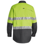 Bisley Taped X-AirFlow HiVis Ripstop 2 Tone Long Sleeve Mens Shirt - BS6415T-Queensland Workwear Supplies