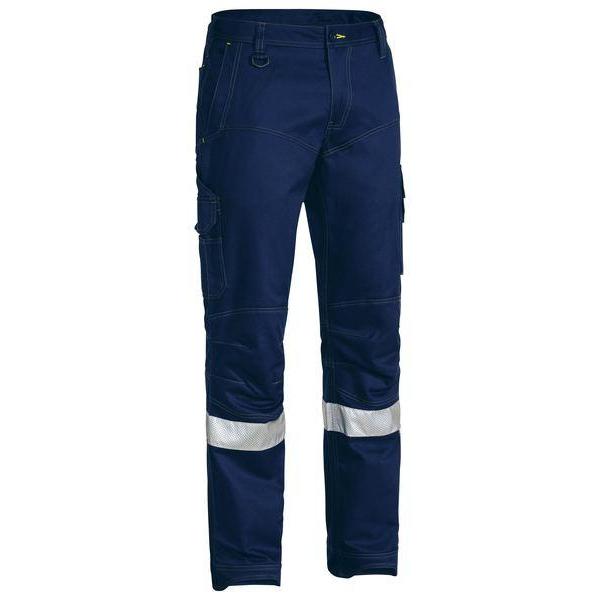 Bisley Taped X-Airflow Ripstop Stovepipe Engineered Mens Cargo Pants - BPC6475T-Queensland Workwear Supplies
