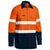 Bisley Tencate Tecasafe Plus 480 Taped HiVis Flame Retardant 2 Tone Long Sleeve Mens Shirt - BS8237T-Queensland Workwear Supplies