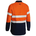 Bisley Tencate Tecasafe Plus 700 Taped HiVis Flame Retardant 2 Tone Long Sleeve Mens Shirt - BS8082T-Queensland Workwear Supplies