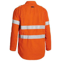 Bisley Tencate Tecasafe Plus 700 Taped HiVis Flame Retardant Long Sleeve Mens Shirt - BS8081T-Queensland Workwear Supplies