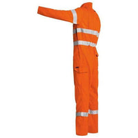 Bisley Tencate Tecasafe Plus 700 Taped HiVis Flame Retardant Vented Mens Engineered Coverall - BC8085T-Queensland Workwear Supplies