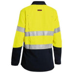 Bisley Tencate Tecasafe Plus 700 Womens Taped HiVis Flame Retardant Long Sleeve Shirt - BL8082T-Queensland Workwear Supplies