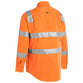 Bisley Vic Rail Taped HiVis With Shoulder Tape Biomotion Long Sleeve Mens Shirt - BS6016T