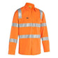 Bisley Vic Rail Taped HiVis With Shoulder Tape Biomotion Long Sleeve Mens Shirt - BS6016T