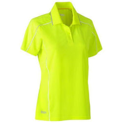 Bisley Womens Cool Mesh Polo With Reflective Piping - BKL1425