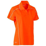Bisley Womens Cool Mesh Polo With Reflective Piping - BKL1425-Queensland Workwear Supplies