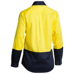 Bisley Womens Hi Vis Drill Shirt - BL6267-Queensland Workwear Supplies