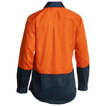 Bisley Womens Hi Vis Drill Shirt - BL6267-Queensland Workwear Supplies
