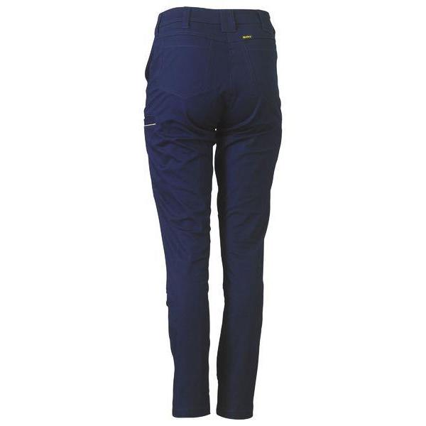 Bisley Womens Mid Rise Stretch Cotton Pants - BPL6015-Queensland Workwear Supplies