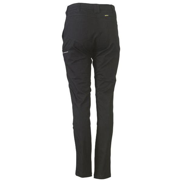 Bisley Womens Mid Rise Stretch Cotton Pants - BPL6015-Queensland Workwear Supplies