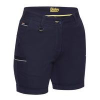 Bisley Womens Stretch Mid Rise Shorts - BSHL1015-Queensland Workwear Supplies