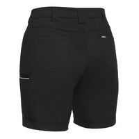 Bisley Womens Stretch Mid Rise Shorts - BSHL1015-Queensland Workwear Supplies