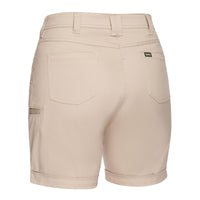 Bisley Womens Stretch Mid Rise Shorts - BSHL1015-Queensland Workwear Supplies