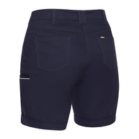 Bisley Womens Stretch Mid Rise Shorts - BSHL1015-Queensland Workwear Supplies