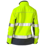 Bisley Womens Taped HiVis 2Tone Soft Shell Jacket - BJL6059T-Queensland Workwear Supplies