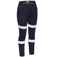Bisley Womens Taped Mid-Rise Stretch Cotton Pants - BPL6015T-Queensland Workwear Supplies