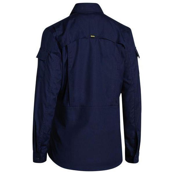 Bisley Womens X-Airflow Ripstop Long Sleeve Shirt - BL6414-Queensland Workwear Supplies