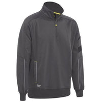 Bisley Work Fleece 1/4 Zip Pullover With Sherpa Lining - BK6924-Queensland Workwear Supplies