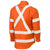 Bisley X Taped Biomotion HiVis Cool Lightweight Long Sleeve Drill Shirt - BS6166XT-Queensland Workwear Supplies