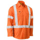 Bisley X Taped Biomotion HiVis Cool Lightweight Long Sleeve Drill Shirt - BS6166XT