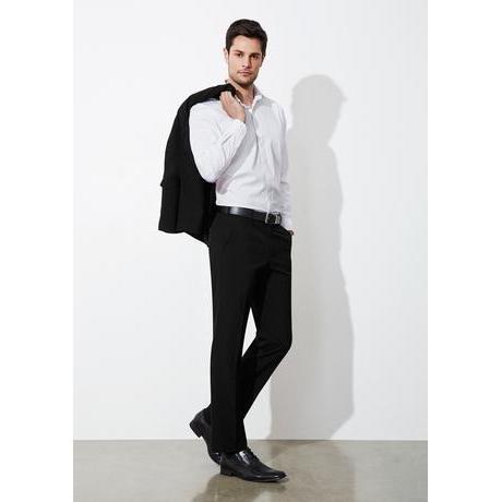 Biz Classic Flat Front Tailored Pants - BS29210-Queensland Workwear Supplies