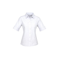 Biz Collection Ladies Ambassador Short Sleeve Shirt - S29522-Queensland Workwear Supplies