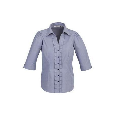 Biz Collection Ladies Edge 3/4 Sleeve Shirt - S267LT-Queensland Workwear Supplies