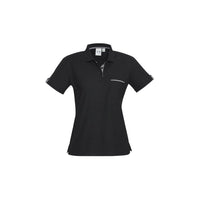 Biz Collection Ladies Edge Polo - P305LS-Queensland Workwear Supplies